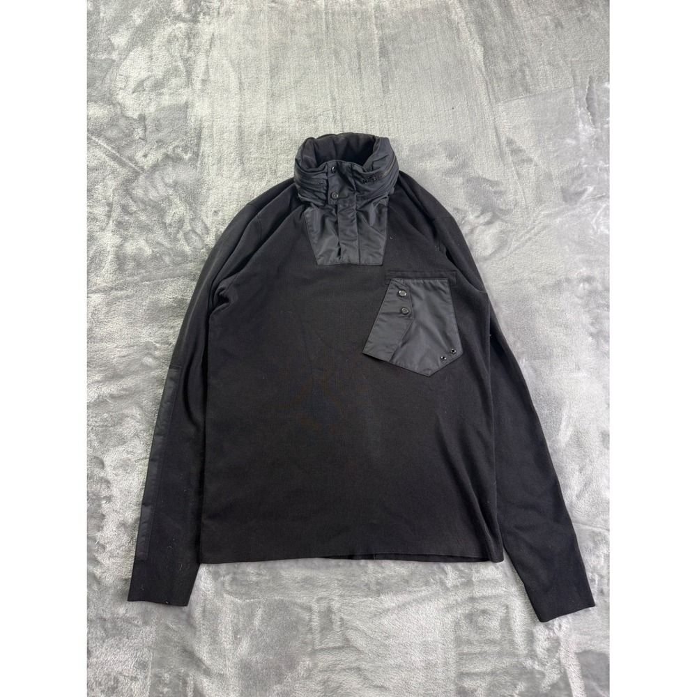 Ralph Lauren‎ Men's Tactical Knit Pullover Sweater Black Nylon Trim Size S